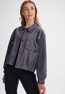 CHARLEVOIX - Veste bomber grise