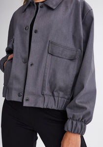 CHARLEVOIX - Veste bomber grise