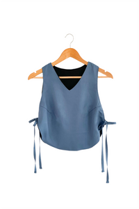 Camisole reversible ajustable - bleu doux