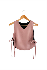 Camisole réversible ajustable - vieux rose