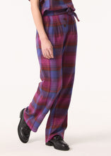 Charger l&#39;image dans la galerie, Pantalon BROOKE - Plaid Mauve
