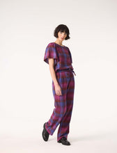 Charger l&#39;image dans la galerie, Pantalon BROOKE - Plaid Mauve
