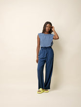 Charger l&#39;image dans la galerie, cokluch-pantalon-pantalonevasee-taillereguliere-ocean-pe25
