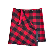 Charger l&#39;image dans la galerie, TUKUAN OVERSKIRT LIMITED EDITION BUFFALO PLAID KNEE LENGTH
